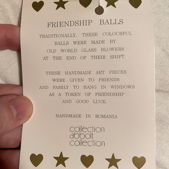 Vintage Abbot Romanian Hand-blown friendship glass - Picture 4 of 4